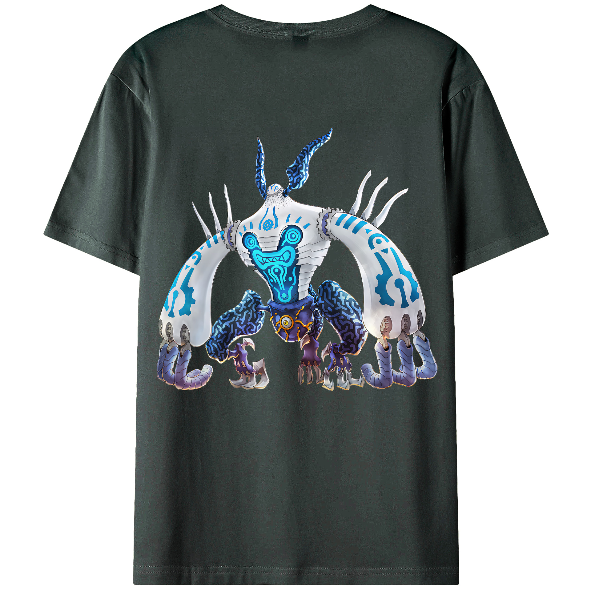 （画像用） 遊☆戯☆王 Yu-Gi-Oh! 綿100％ メンズ半袖Tシャツ（バックプリント） 通気性